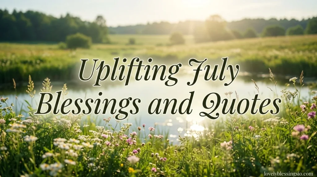Uplifting July Blessings and Quotes