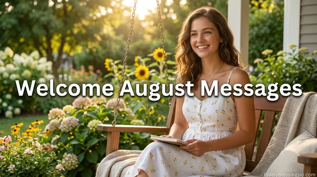 Welcome August Messages