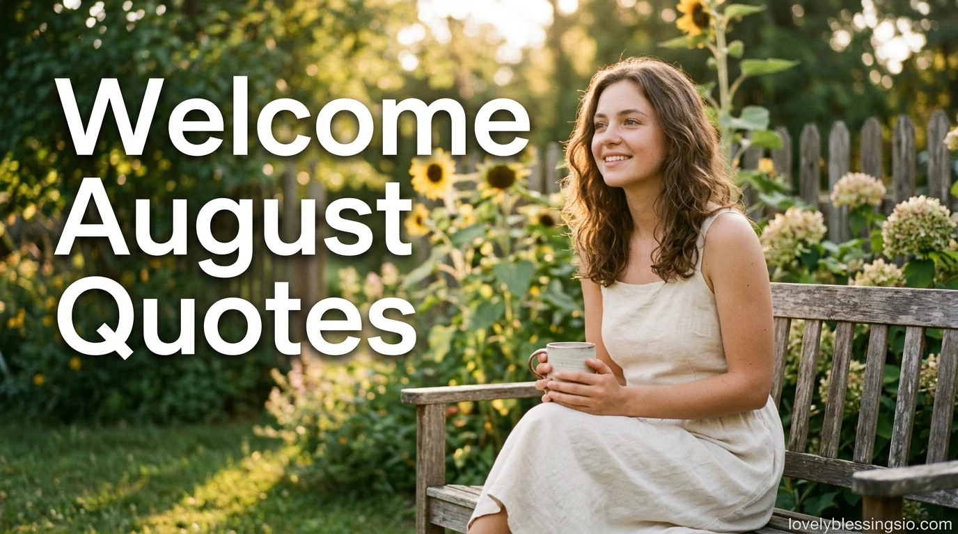 Welcome August Quotes
