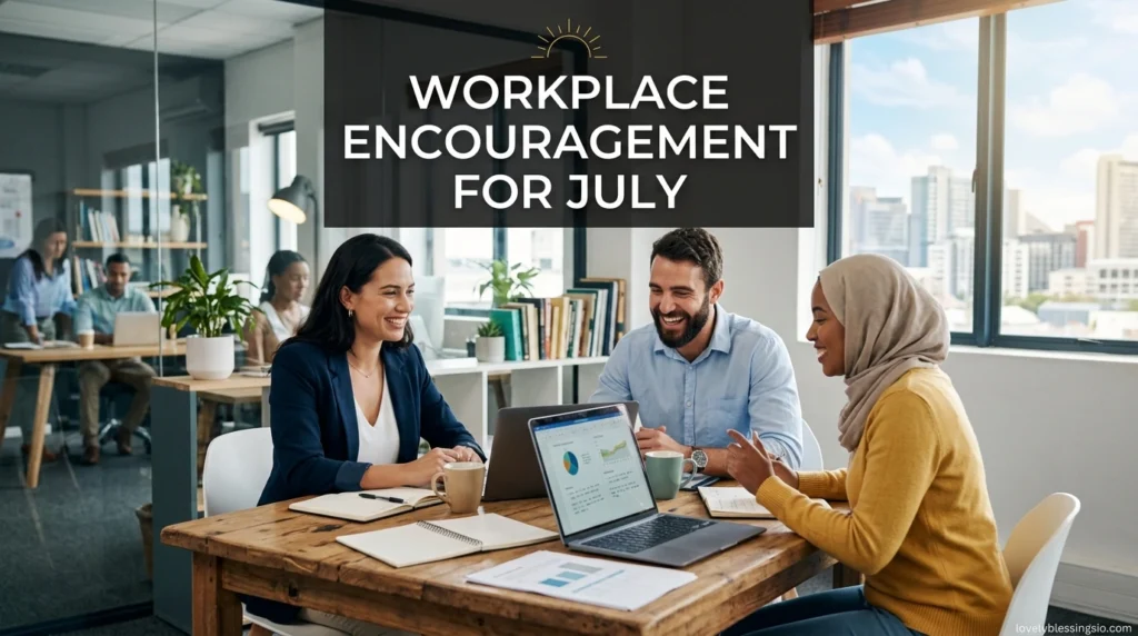Workplace Encouragement for July
