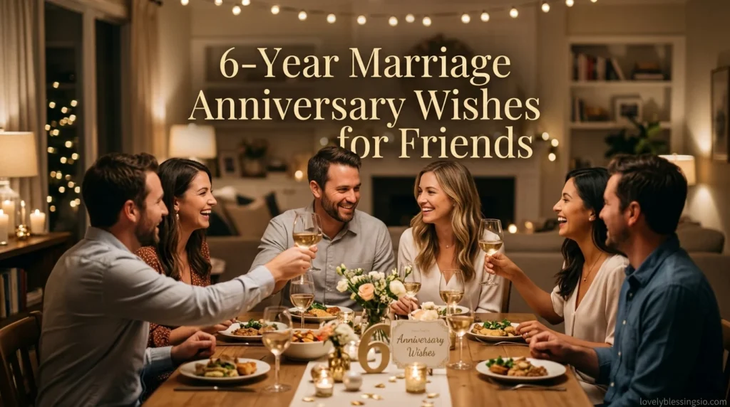 6-Year Marriage Anniversary Wishes for Friends