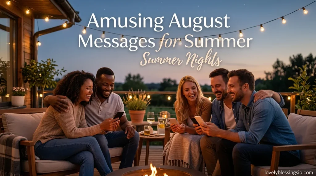 Amusing August Messages for Summer Nights