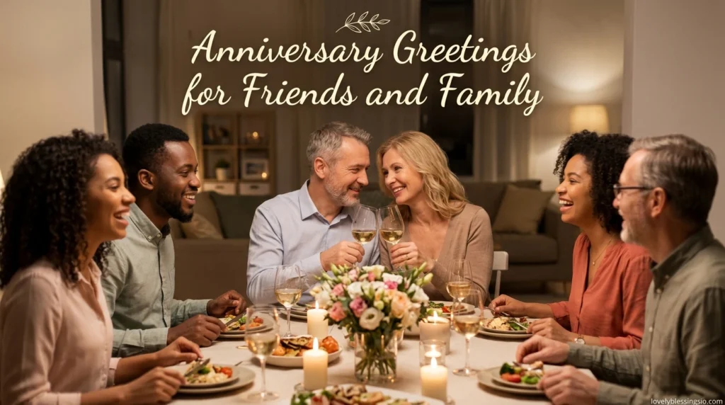 Anniversary Greetings for Friends and Family