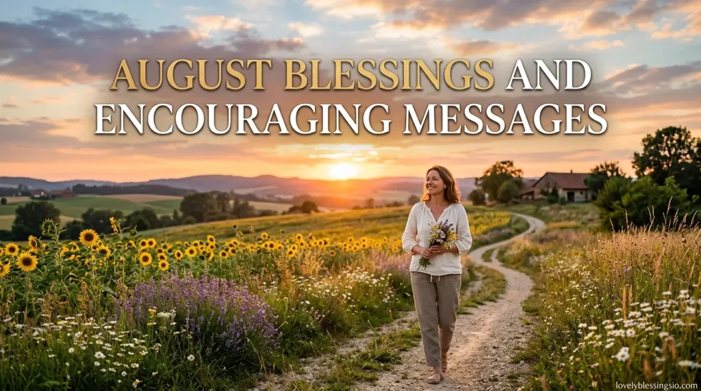 August Blessings and Encouraging Messages