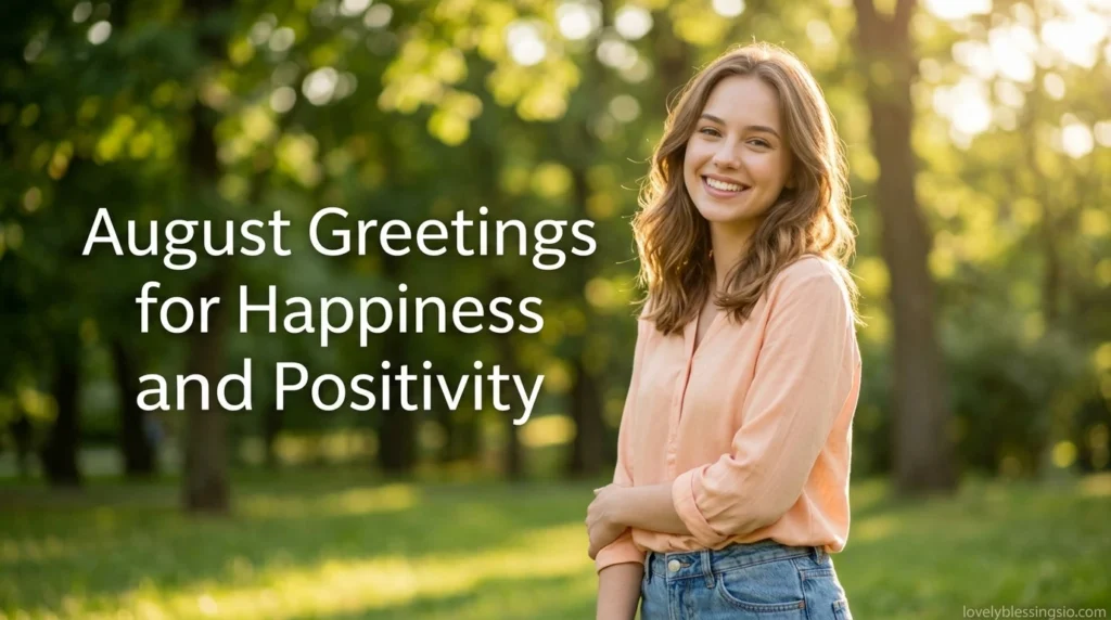 August Greetings for Happiness and Positivity