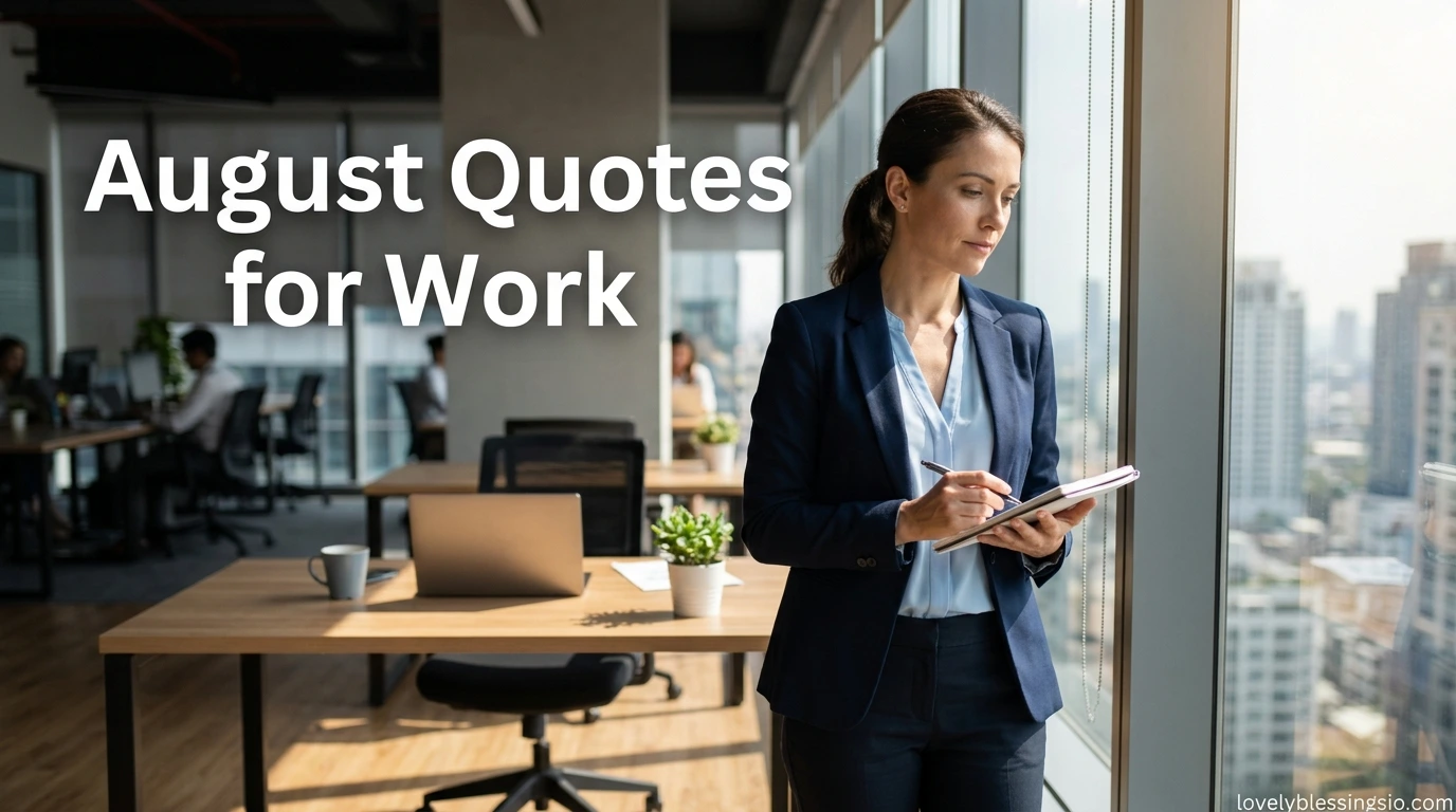 August Quotes for Work