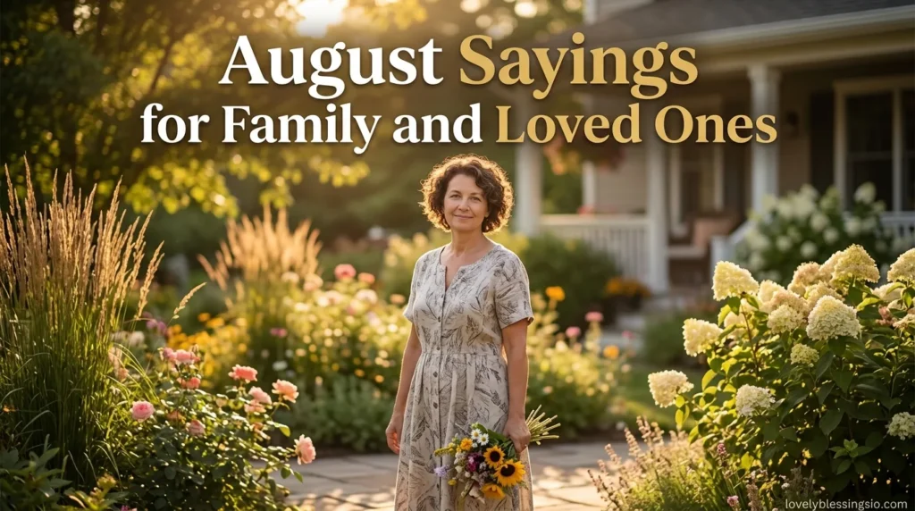 August Sayings for Family and Loved Ones