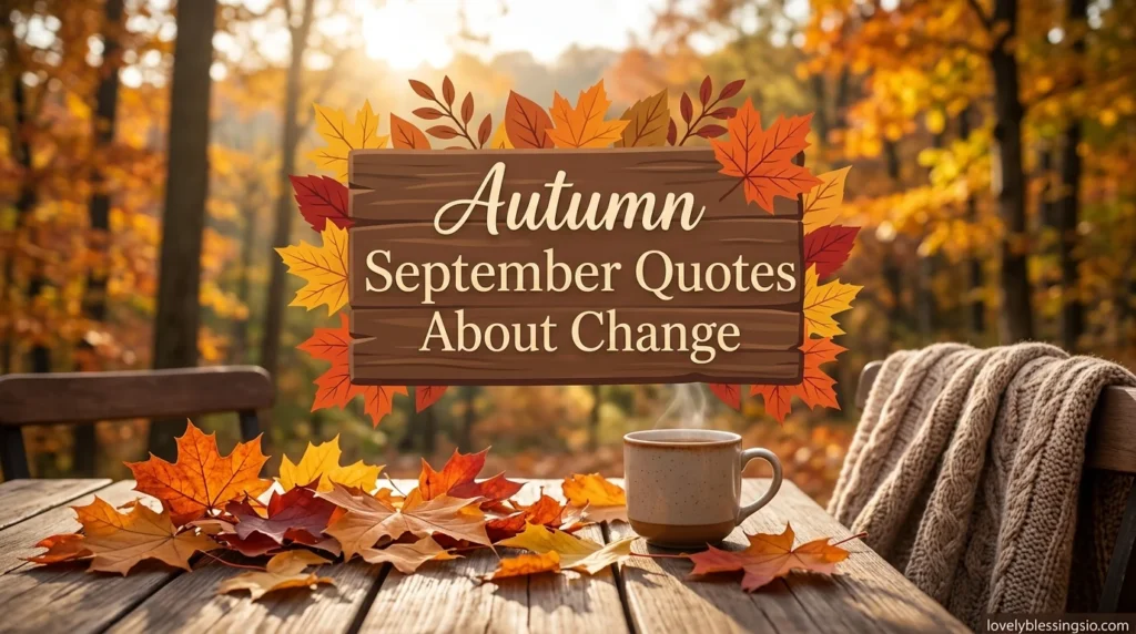Autumn September Quotes About Change