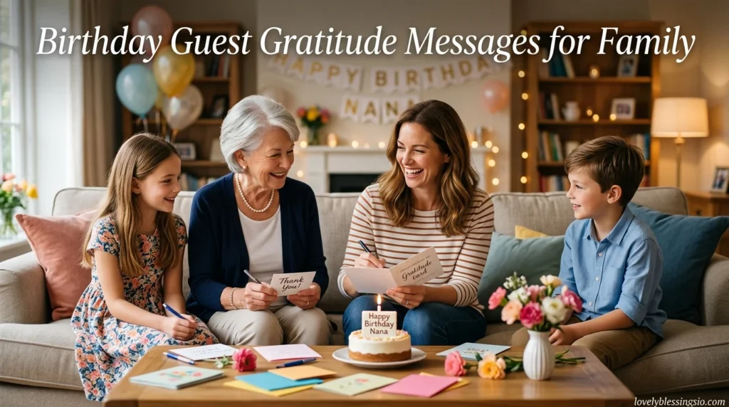 Birthday Guest Gratitude Messages for Family