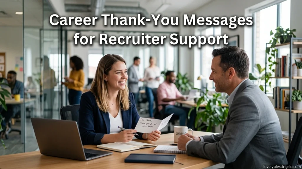 Career Thank-You Messages for Recruiter Support