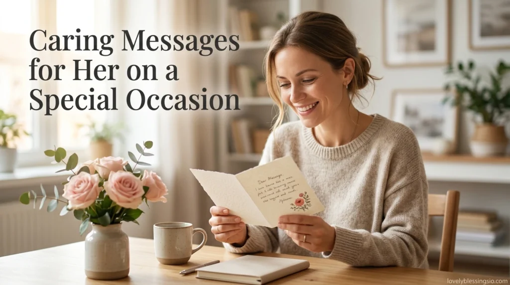 Caring Messages for Her on a Special Occasion