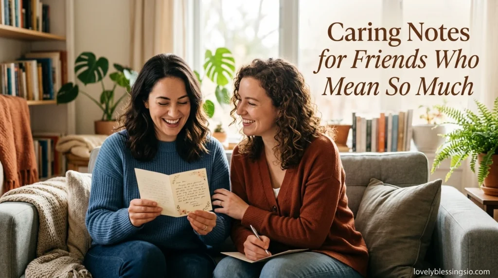 Caring Notes for Friends Who Mean So Much