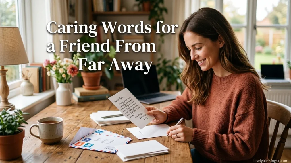 Caring Words for a Friend From Far Away