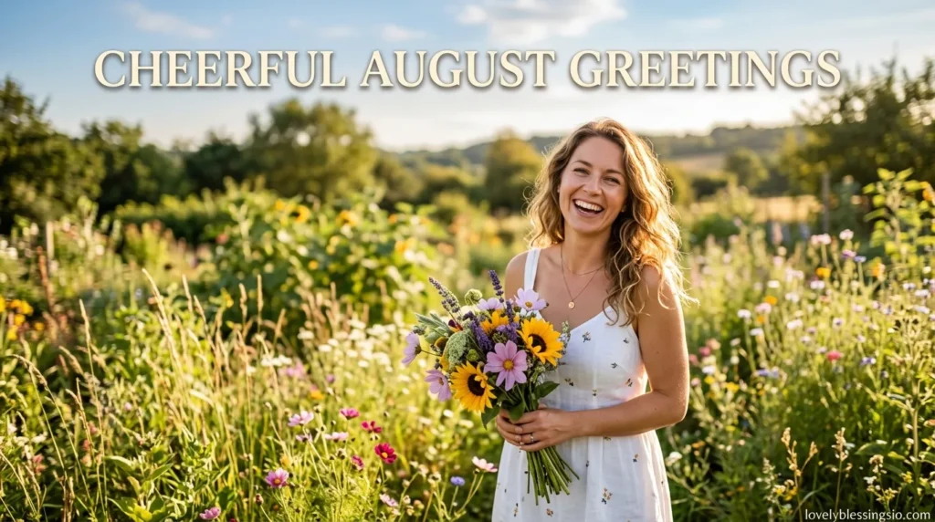 Cheerful August Greetings