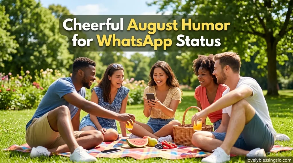 Cheerful August Humor for WhatsApp Status