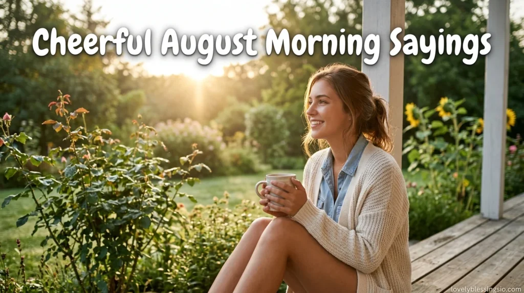 Cheerful August Morning Sayings