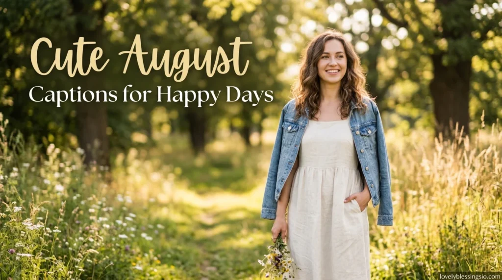 Cute August Captions for Happy Days