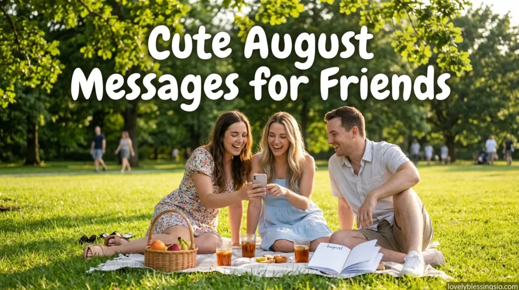 Cute August Messages for Friends