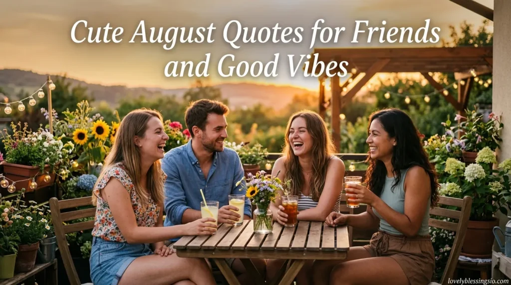 Cute August Quotes for Friends and Good Vibes