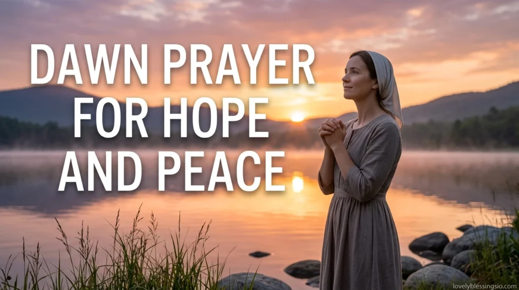 Dawn Prayer for Hope and Peace