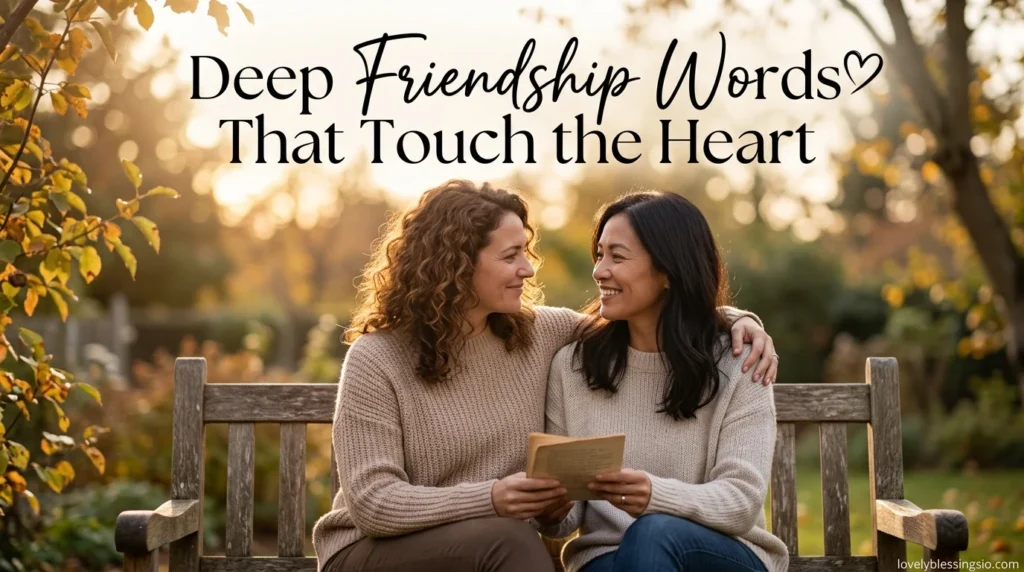 Deep Friendship Words That Touch the Heart