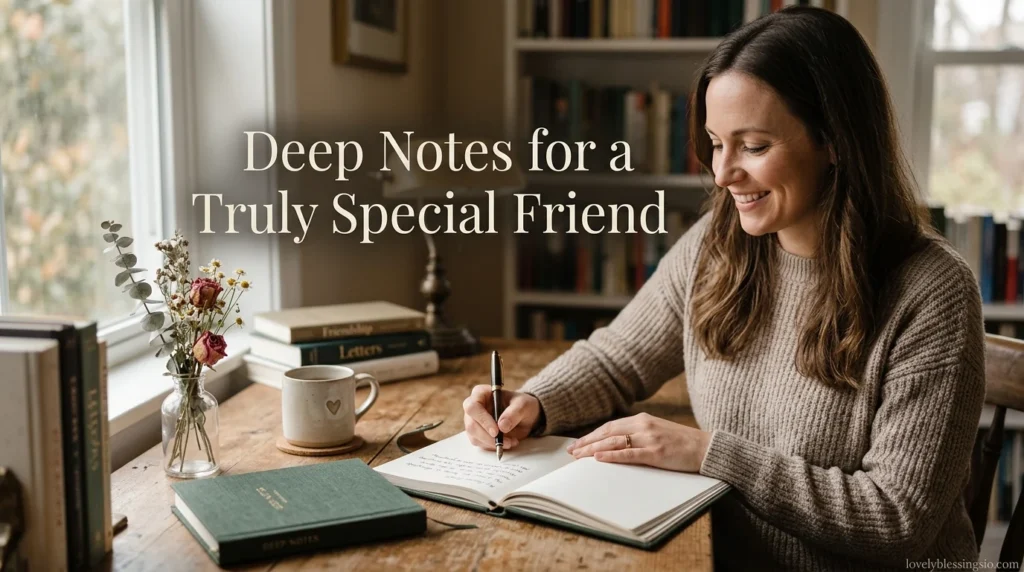 Deep Notes for a Truly Special Friend