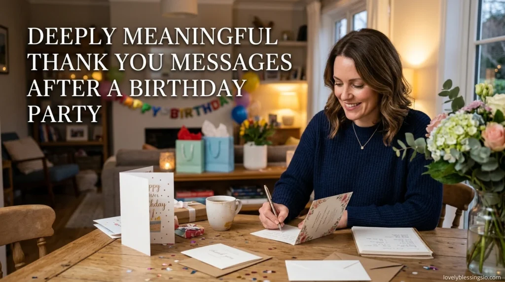 Deeply Meaningful Thank You Messages After a Birthday Party