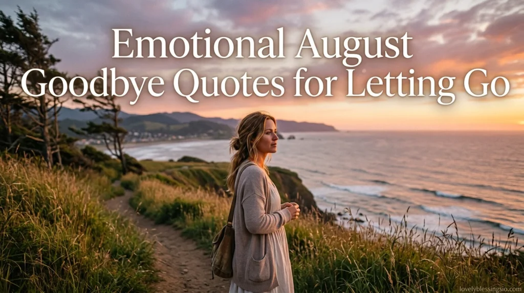 Emotional August Goodbye Quotes for Letting Go