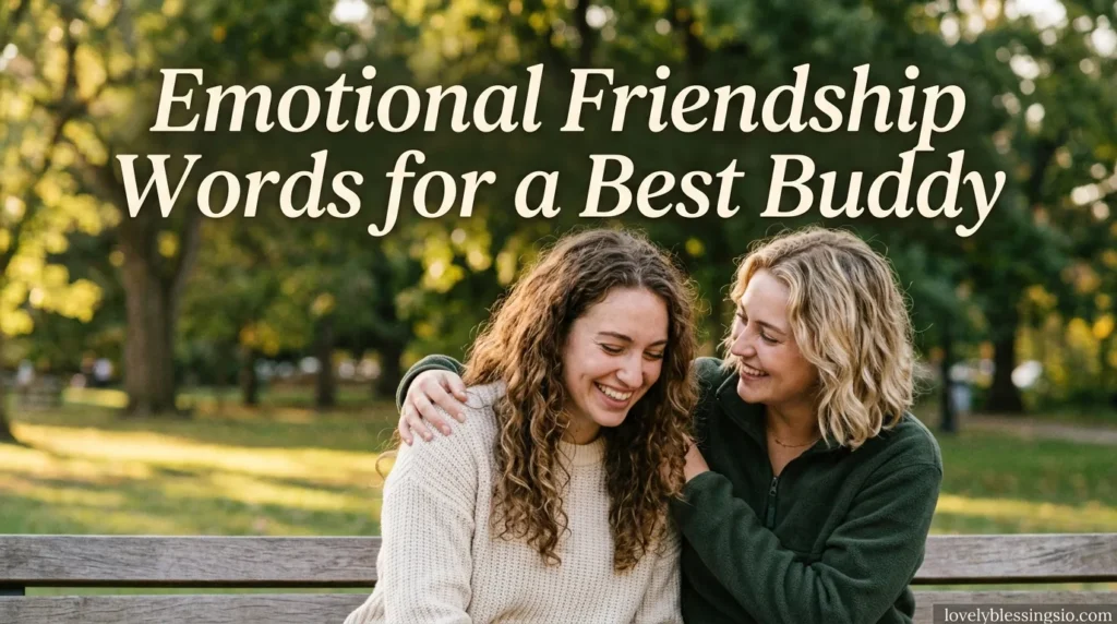 Emotional Friendship Words for a Best Buddy