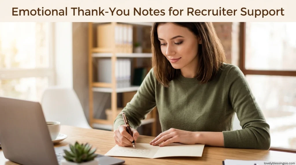Emotional Thank-You Notes for Recruiter Support