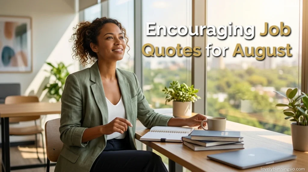 Encouraging Job Quotes for August