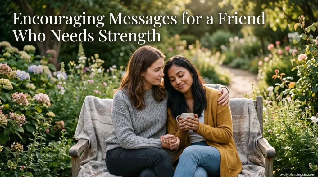 Encouraging Messages for a Friend Who Needs Strength
