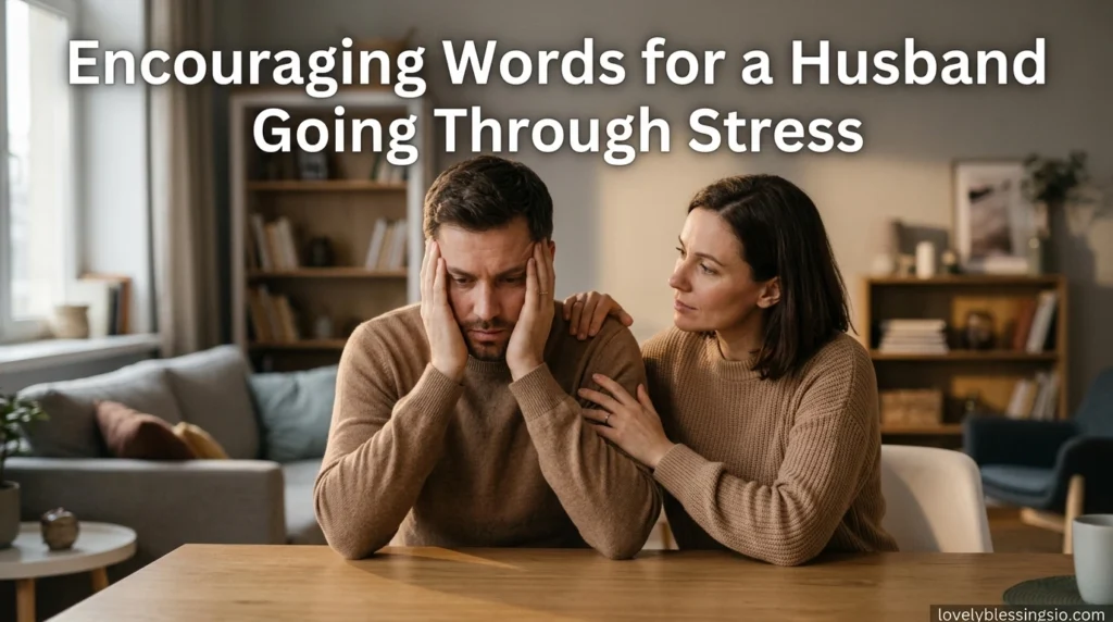 Encouraging Words for a Husband Going Through Stress