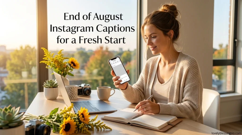 End of August Instagram Captions for a Fresh Start