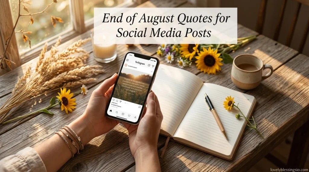 End of August Quotes for Social Media Posts