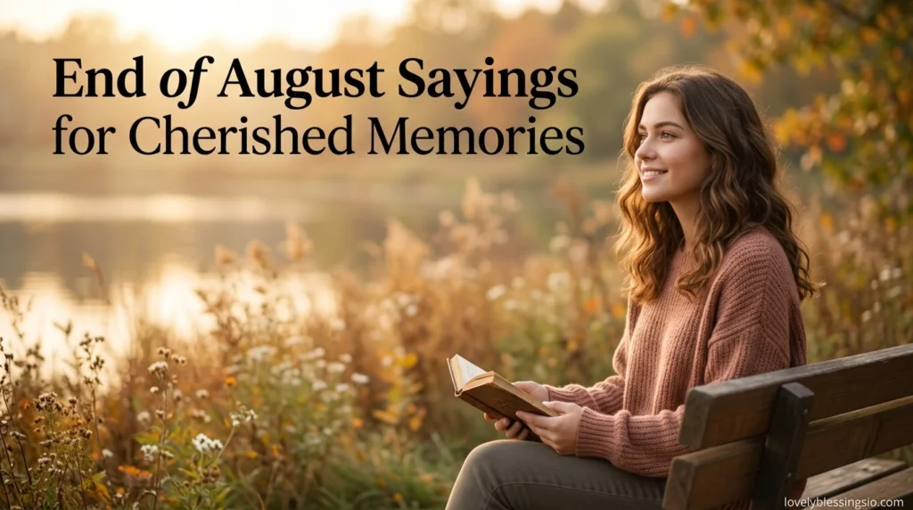 End of August Sayings for Cherished Memories