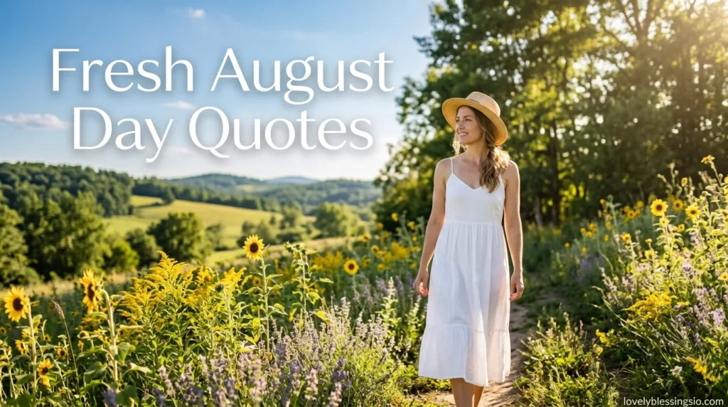 Fresh August Day Quotes