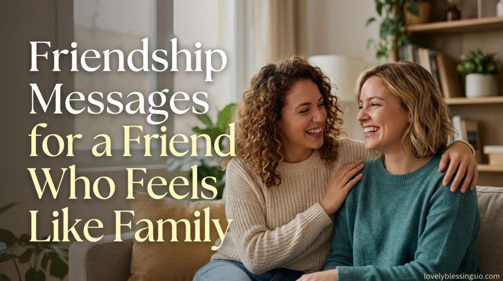 Friendship Messages for a Friend Who Feels Like Family