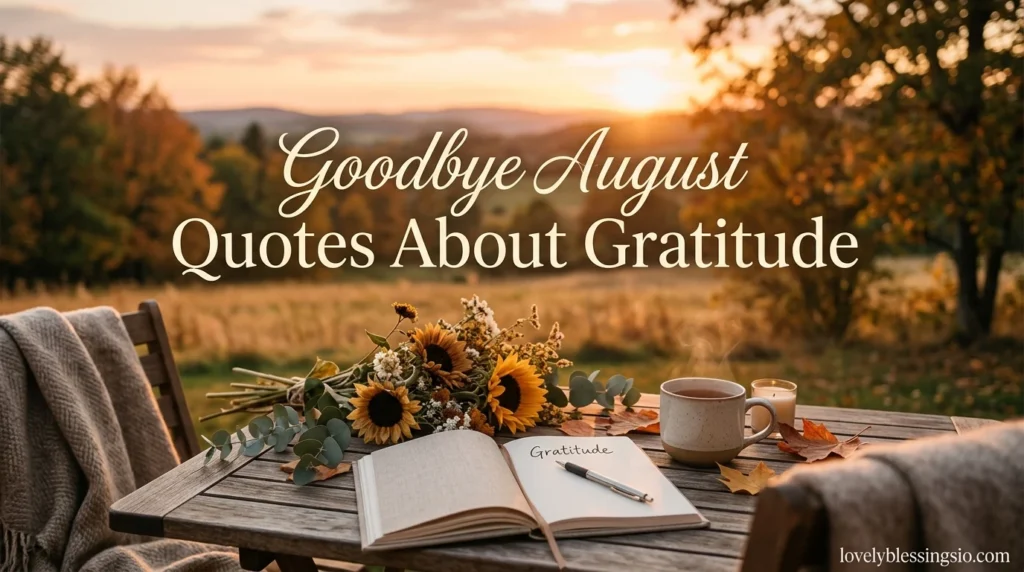Goodbye August Quotes About Gratitude