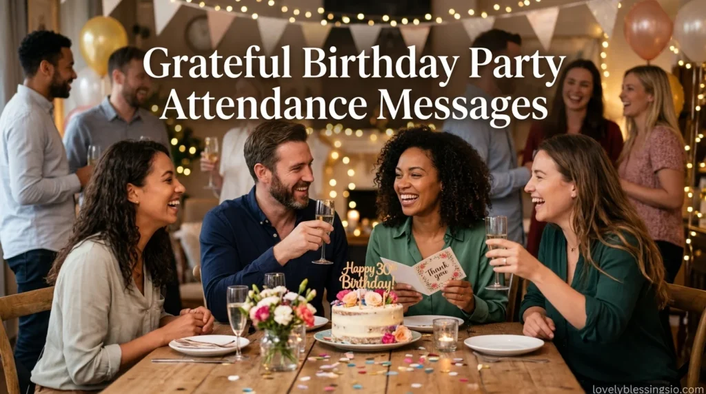 Grateful Birthday Party Attendance Messages