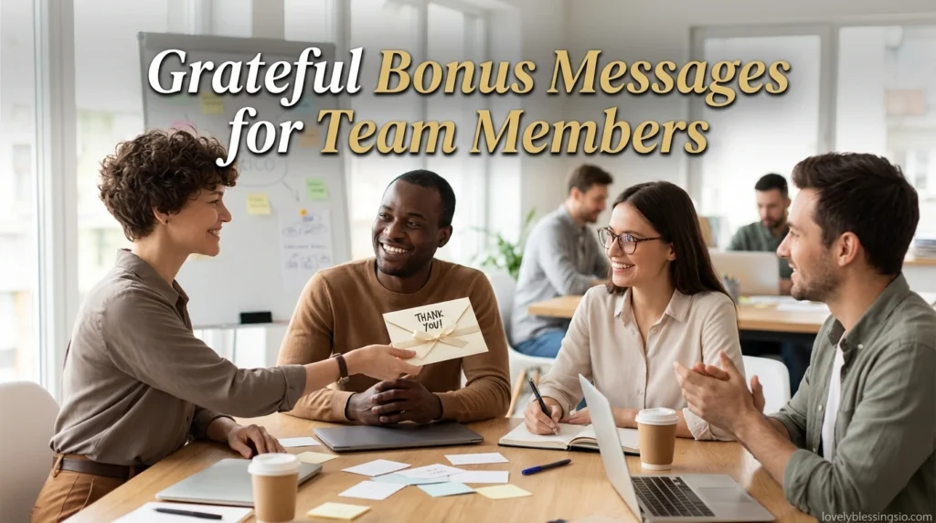 Grateful Bonus Messages for Team Members
