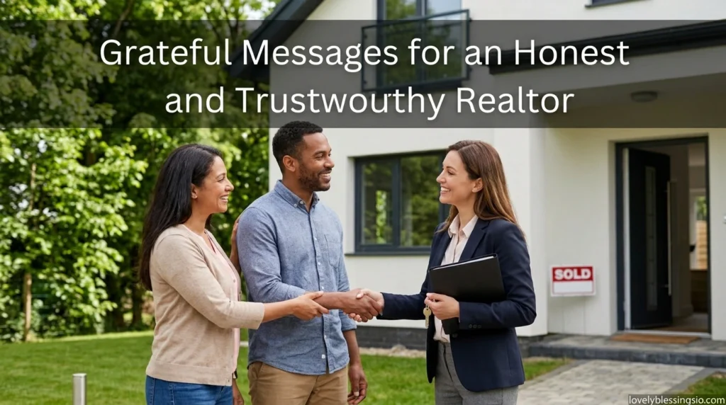 Grateful Messages for an Honest and Trustworthy Realtor