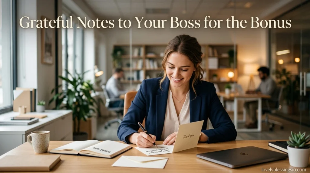 Grateful Notes to Your Boss for the Bonus