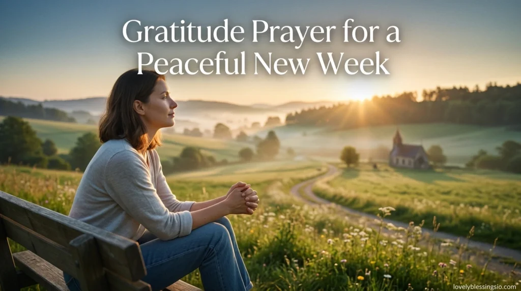 Gratitude Prayer for a Peaceful New Week
