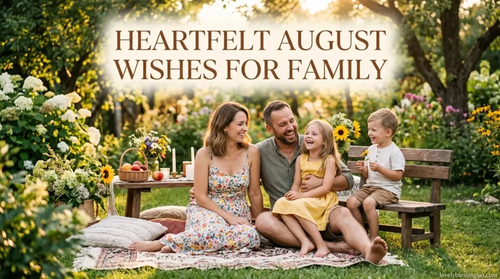 Heartfelt August Wishes for Family