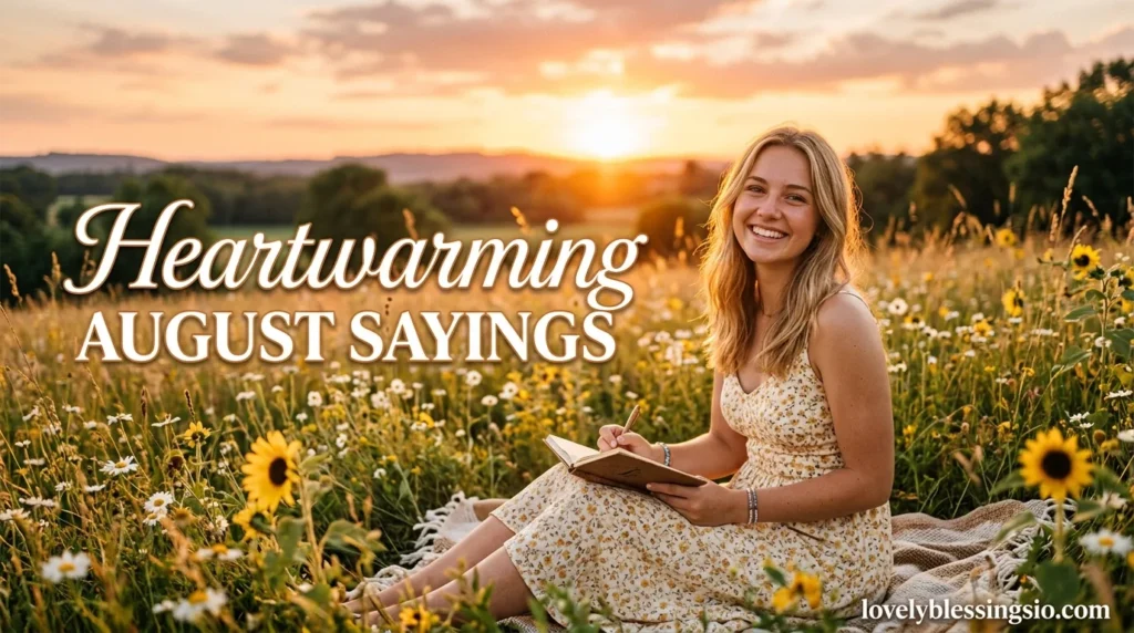 Heartwarming August Sayings