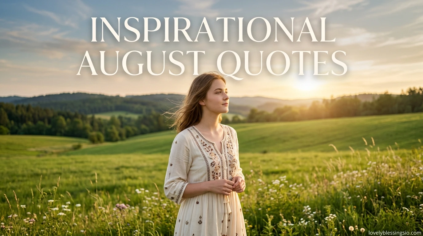 Inspirational August Quotes