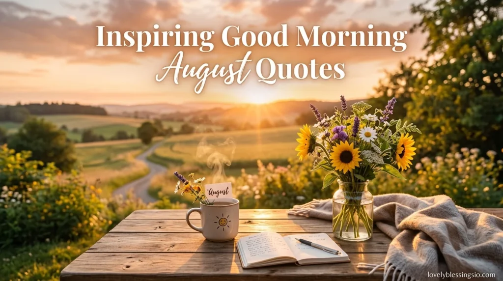 Inspiring Good Morning August Quotes