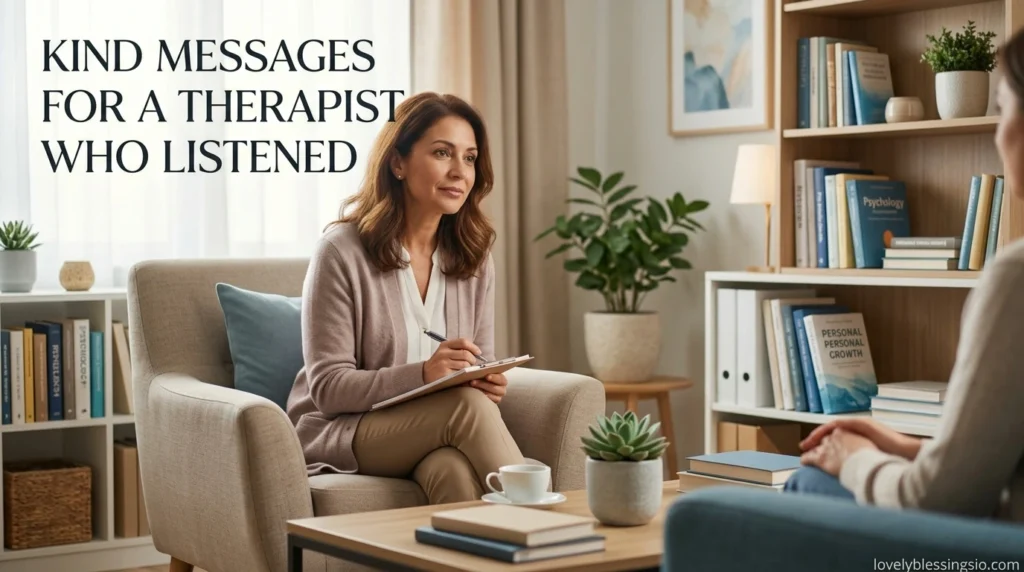 Kind Messages for a Therapist Who Listened