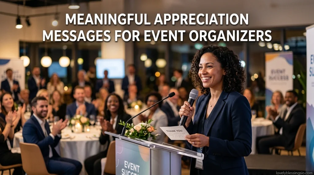 Meaningful Appreciation Messages for Event Organizers